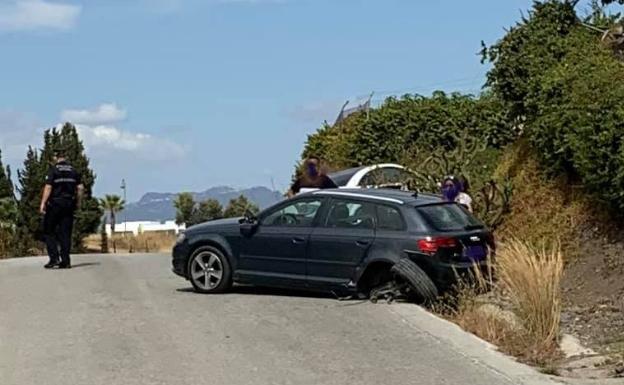 Detenido tras darse a la fuga después de provocar un accidente con dos heridos en Vélez-Málaga