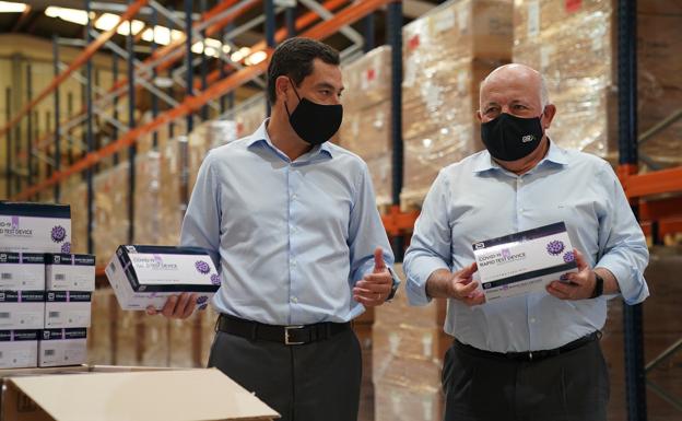 Un millón de test rápidos de antígenos para poner a Andalucía «a la vanguardia» contra la Covid-19