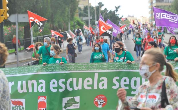 La Junta cifra en un 2,1% el seguimiento de la huelga en los centros docentes malagueños