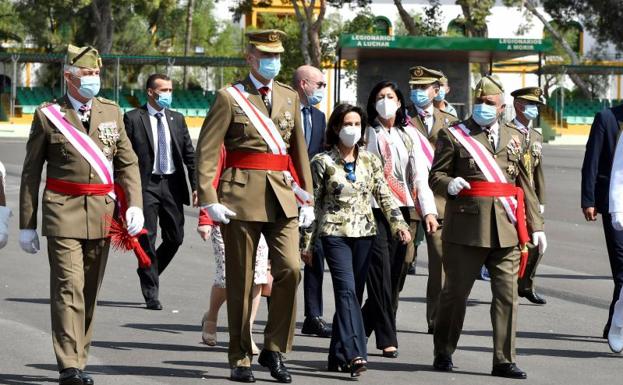 Felipe VI preside en Viator el acto conmemorativo del centenario de la Legión