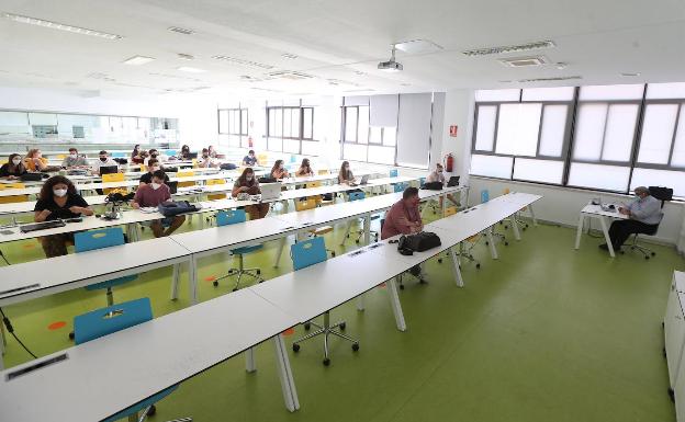 Los alumnos de Arquitectura, primeros en volver a las aulas de la UMA después de seis meses