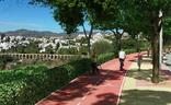 Recreación virtual de cómo quedaría el carril bici de Nerja a Maro, con una longitud de 2,6 kilómetros./