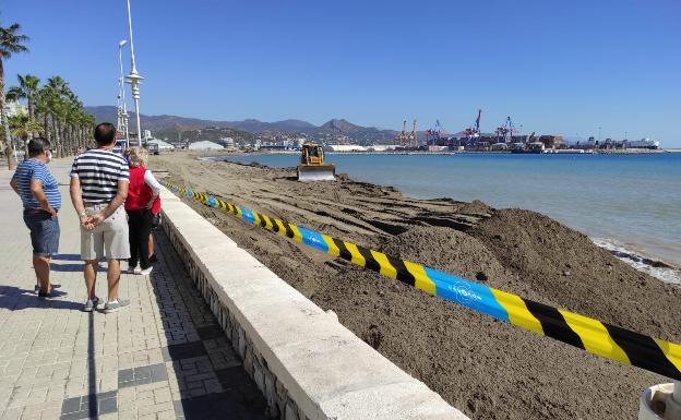 La playa de Huelin toma forma