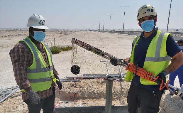 Una empresa malagueña del PTA controla las fugas en la red principal de agua en Catar