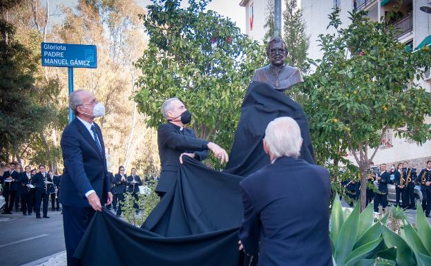 La memoria del padre Gámez perpetuada en bronce