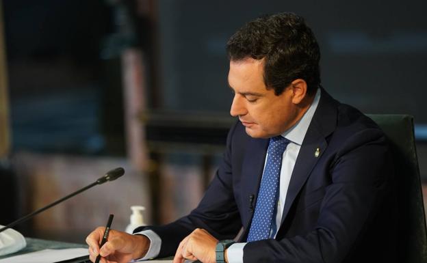 Moreno pide hoy el aval del Parlamento a 23.000 millones de fondos europeos para Andalucía