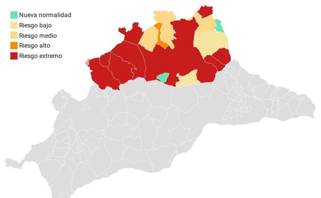 Pueblos confinados en Málaga: datos actualizados de los contagios