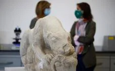 Presentan en el Arqueológico de Córdoba una escultura zoomorfa íbera de 166 kilos hallada en La Rambla