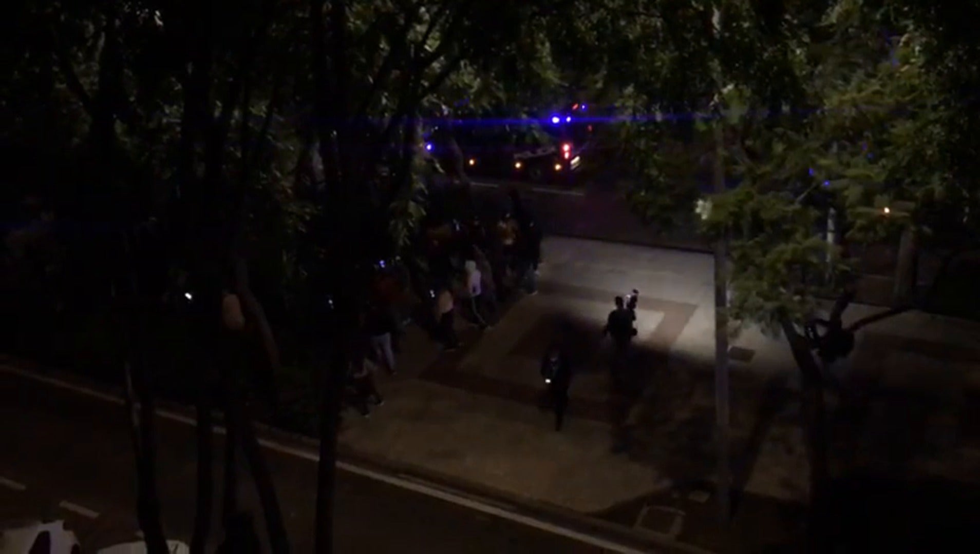 Protestas en Málaga contra el toque de queda y el Gobierno en la noche del sábado
