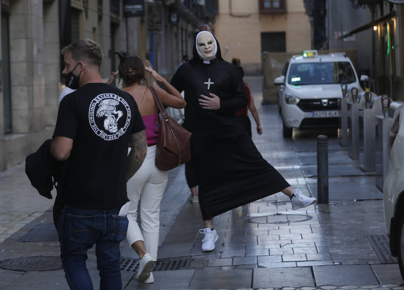 El Halloween del coronavirus, en Málaga