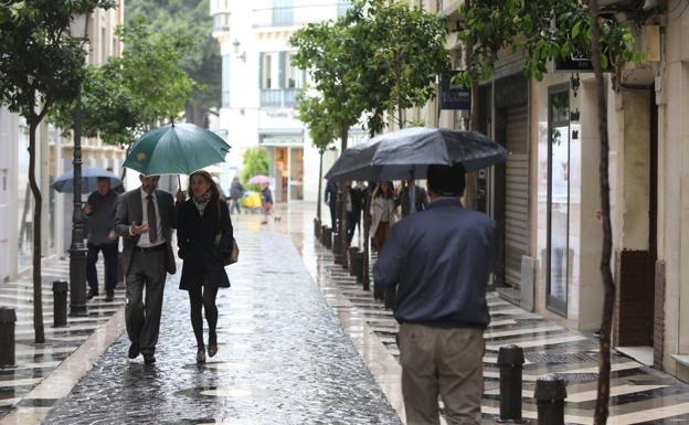 Málaga, en aviso amarillo por lluvia, viento y fenómenos costeros este miércoles