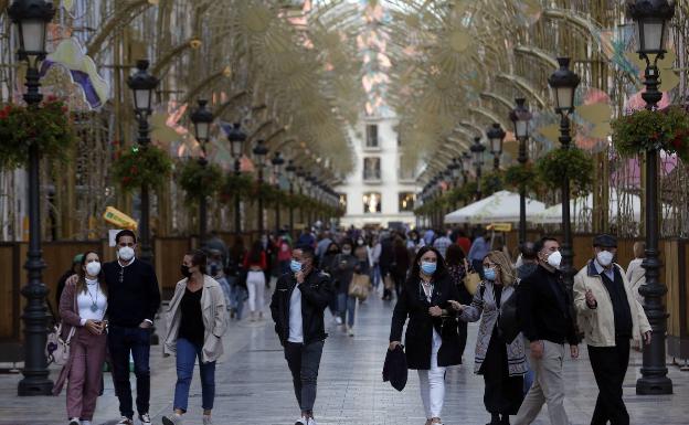 La calle Larios ha perdido el 40% de los peatones que tenía antes de la pandemia