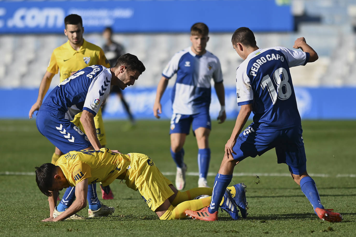 Las imágenes del partido del Málaga en Sabadell