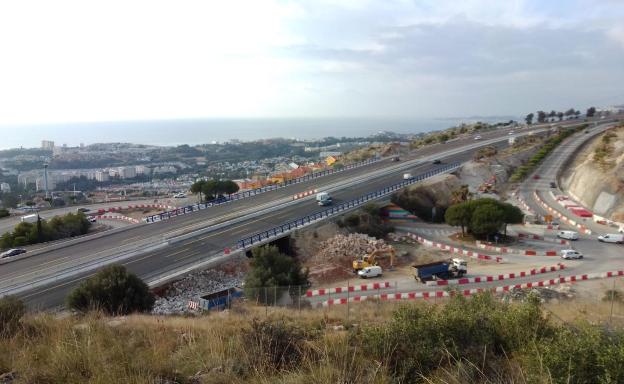 El tramo de la AP-7 en Benalmádena recupera su capacidad normal tras las obras del nuevo enlace