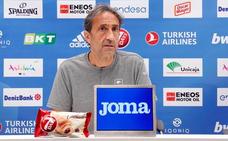 Luis Casimiro, entrenador del Unicaja, en sala de prensa./CB UNICAJA