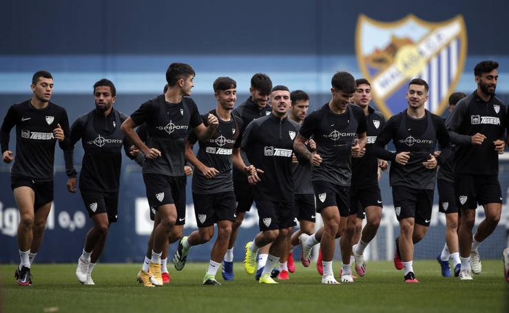 Las fotos del entrenamiento del Málaga, que prepara el partido contra el Leganés