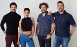 Miguel Ángel Muñoz, Esmeralda Pimentel, el director Jesús del Cerro y Pablo Puyol./SUR