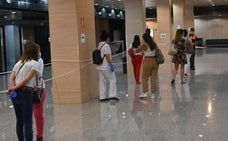 Al inicio de la crisis se realizaron test en el Palacio de Congresos./josele