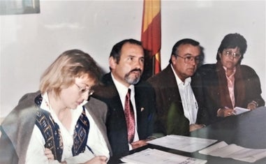Imagen de archivo de Antonio Fernández durante su etapa de alcalde entre 1987 y 1995./SUR