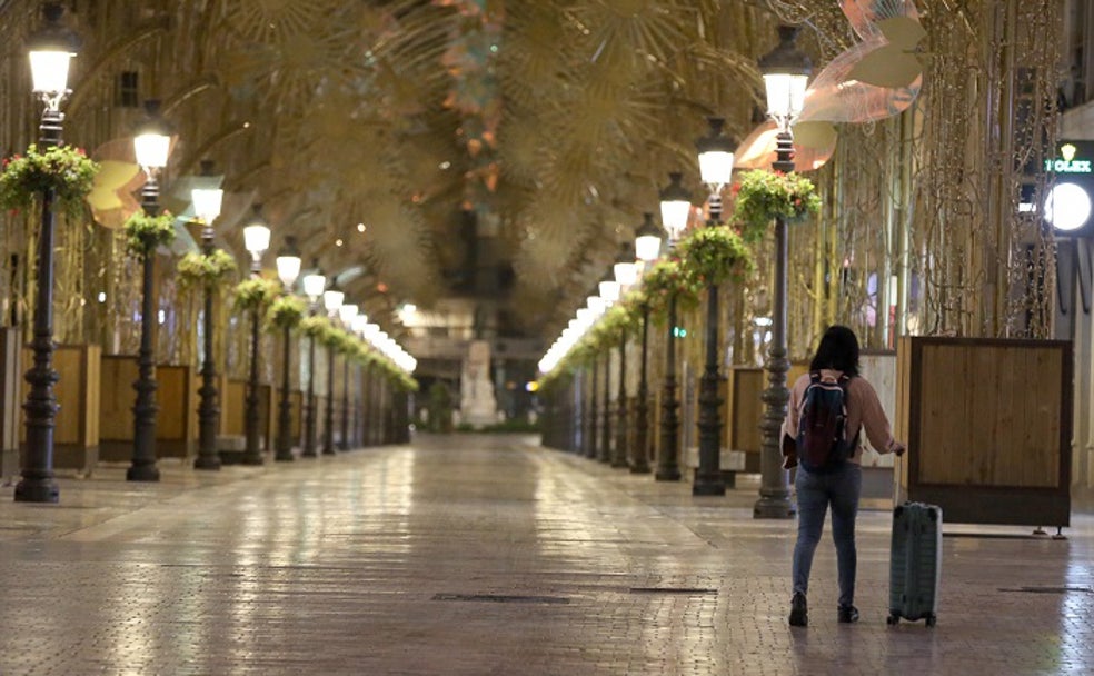 Málaga tras el toque de queda: la ciudad sedada