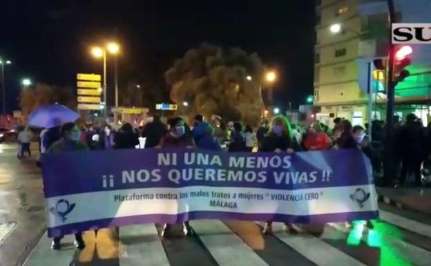 Así ha transcurrido la manifestación del 25-N contra la violencia de género en Málaga