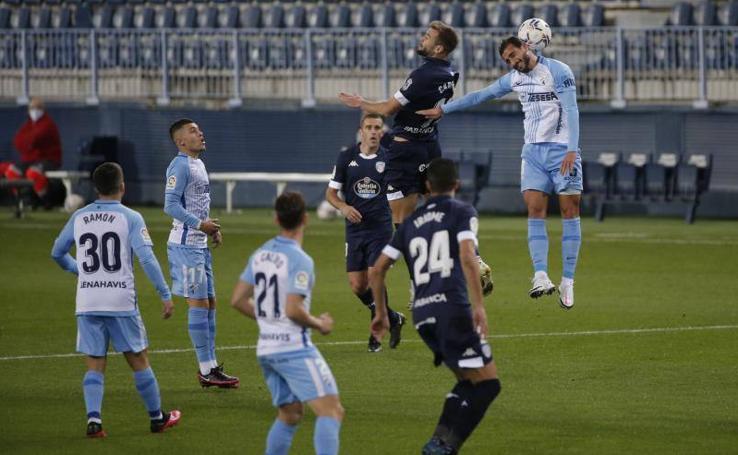 El empate del Málaga ante el Lugo, en imágenes