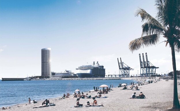 El Ayuntamiento aprueba la torre para un hotel de lujo en el Puerto de Málaga