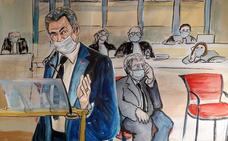 Sarkozy tacha de «infamias» las acusaciones de corrupción en el arranque del juicio