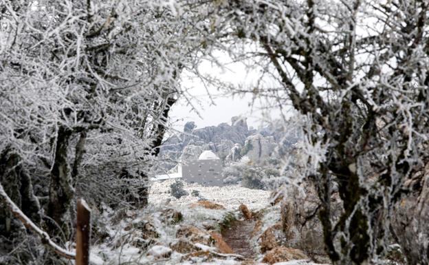 Nevada previa a la Navidad en Málaga