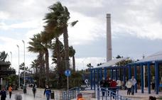 Málaga, en aviso amarillo este martes por fuertes rchas de viento