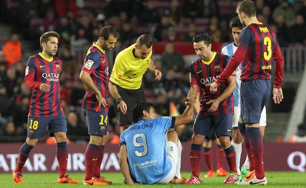 La jueza traslada a la policía la investigación sobre la publicidad de BlueBay en el Málaga