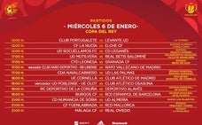 El Málaga-Oviedo de la Copa, el Día de Reyes a las 21.00 horas