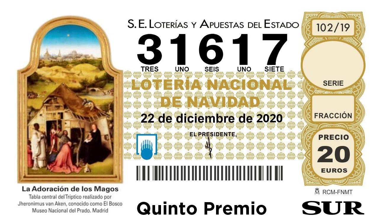 Andalucía: El 31.617, último quinto premio, deja dos millones en el municipo sevillano de Dos Hermanas