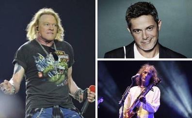 Guns N'Roses, Extremoduro o Alejandro Sanz, entre las citas musicales en Andalucía para 2021