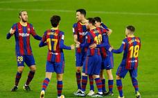 Messi y Trincao rescatan al Barça, abonado a la remontada