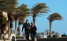 Rachas de viento de hasta 80 kilómetros por hora hoy en Málaga
