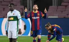 Messi lidera la reacción del Barça en la segunda parte