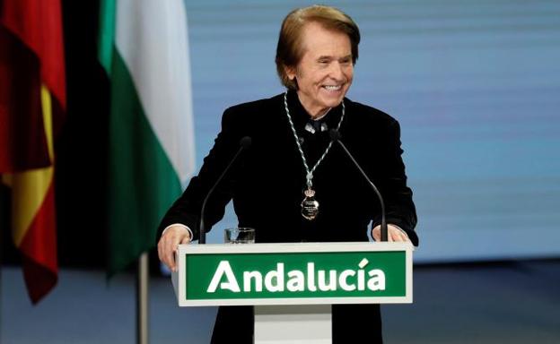 Raphael: «Qué orgullo tener una segunda madre como mi Andalucía»