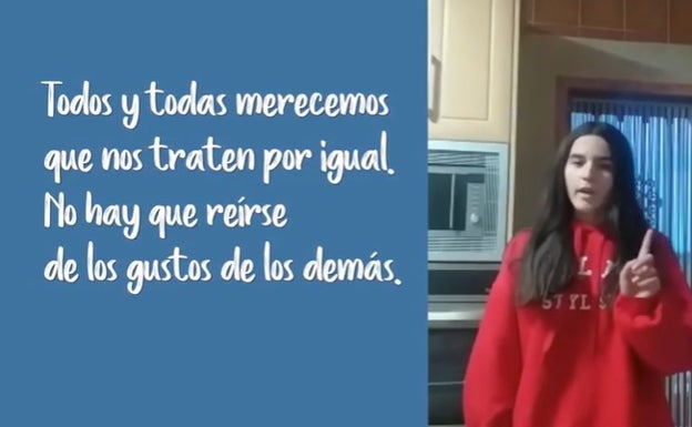 Escolares de la Axarquía graban un anuncio para concienciar sobre las desigualdades y las violencias por razón de género