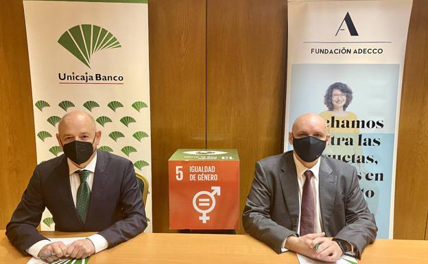 Unicaja Banco firma un nuevo acuerdo con la Fundación Adecco para colaborar en la inserción laboral de mujeres en riesgo de exclusión social