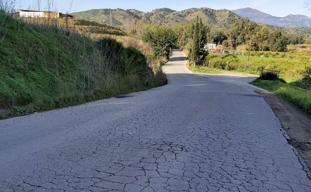 La Diputación financiará el arreglo del vial que une Cerralba con la carretera MA-3400, de acceso a Cártama