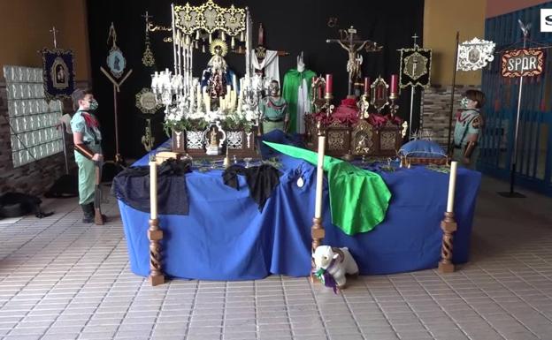 El cambio de guardia de la Legión llega al colegio El Divino Pastor