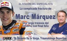 El traumatólogo Vicente de la Varga analiza la complicada fractura de Marc Márquez