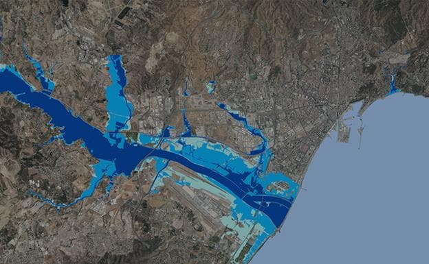 La Junta amplía la huella del riesgo de inundación del Guadalhorce y pone en jaque varios proyectos