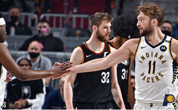 Un estelar Domas Sabonis tira de los Pacers hacia el 'play-off' de la NBA