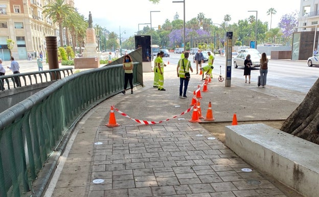 El Ayuntamiento de Málaga habilita un carril bici provisional desde la Alameda hasta La Malagueta