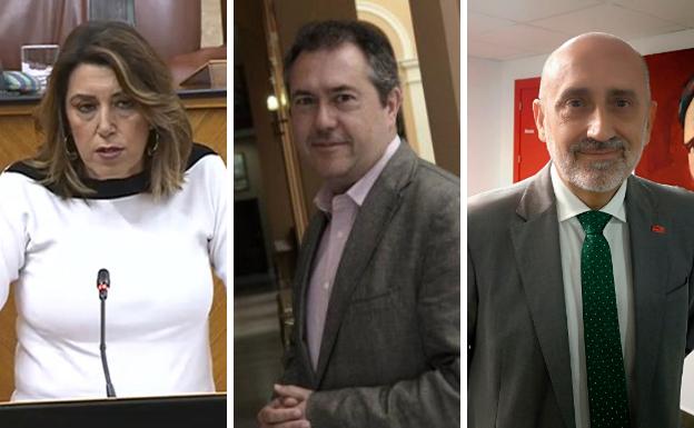 Susana Díaz, Juan Espadas y Luis Ángel Hierro presentan los avales para concurrir a las primarias del PSOE andaluz