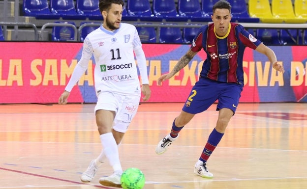 Un mal inicio de segunda parte condena al BeSoccer UMA en el Palau Blaugrana