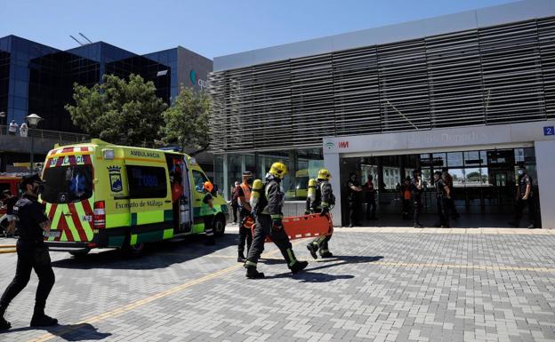 Un simulacro de accidente en el metro de Málaga pone a prueba la eficacia de los planes de emergencia