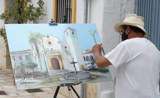 Coín vista desde el lienzo